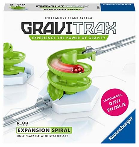 Ravensburger Gravitrax Spiral - Spirale, Gioco Innovativo Ed Educativo Stem, 8+ Anni, Accessorio