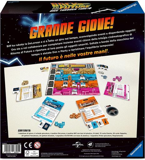 Ravensburger - Back To The Future Versione Italiana - Gioco Da Tavolo Strategico, 2-4 giocatori, 10+ Anni - 7