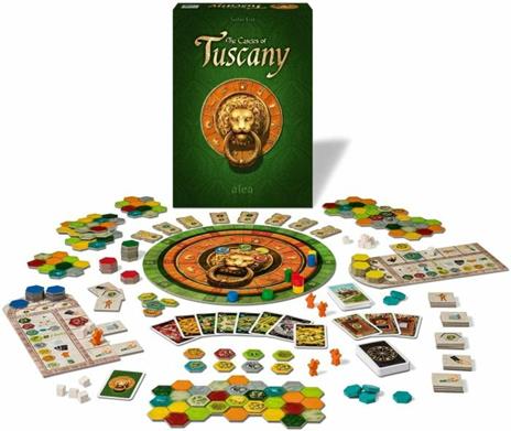 Ravensburger - Alea The Castles of Tuscany, Versione Italiana, Gioco di Strategia, 2-4 Giocatori, 10+ Anni - 2