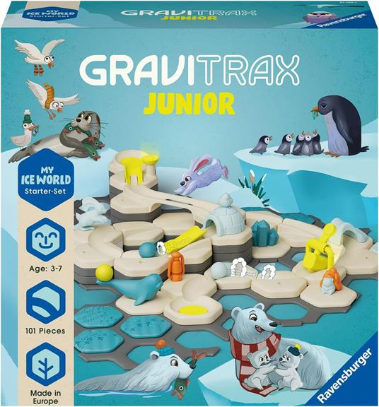 GraviTrax Ravensburger 27060, set di biglie per bambini L Ice 27060, giochi educativi e di costruzione dai 3 anni in su - 3
