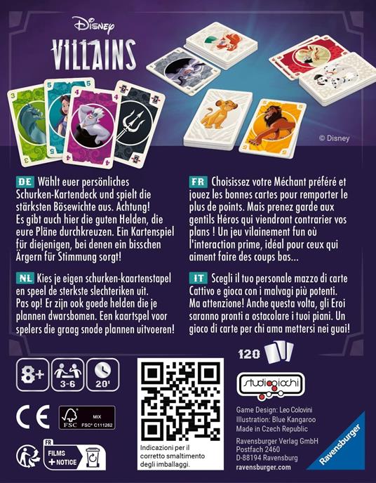 Disney Villains - The Card Game. Gioco di carte - cattivi Disney - 2