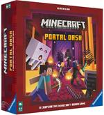 Ravensburger - Minecraft Portal Dash, Versione Italiana, Gioco da Tavolo Strategico, 1-4 Giocatori, 10+ Anni