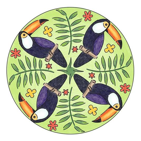 Ravensburger - Mandala Designer Midi, Flamingo & Friends, Gioco Creativo per Disegnare, Bambini 6+ Anni - 3