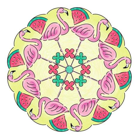 Ravensburger - Mandala Designer Midi, Flamingo & Friends, Gioco Creativo per Disegnare, Bambini 6+ Anni - 5
