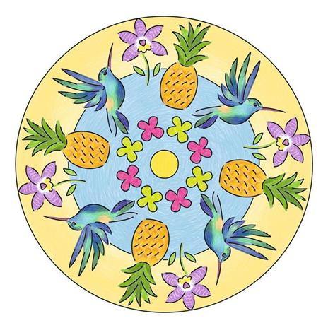 Ravensburger - Mandala Designer Midi, Flamingo & Friends, Gioco Creativo per Disegnare, Bambini 6+ Anni - 7