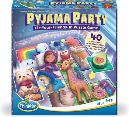 76651 - Pyjama Party, solitario spassoso con amici e peluche, dai 5 anni in su
