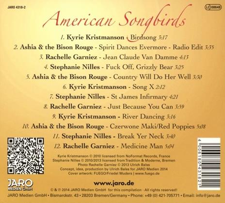 American Songbirds. Women Singer-Songwriters - CD Audio - 2