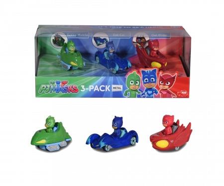 PJ Masks Gift Pack 3 veicoli cm.7 con personaggio - 2