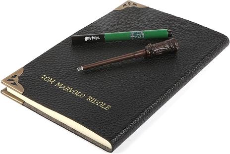 Dickie Toys Tom Riddle's - Taccuino magico, motivo: bacchetta magica, formato DIN A5, colore: Nero - 2