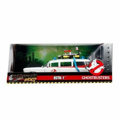 Ghostbusters. Ecto-1 In Scala 1.24 Die-Cast, Funzionamento A Ruota Libera, Parti Apribili - 12