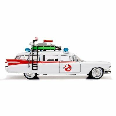 Ghostbusters. Ecto-1 In Scala 1.24 Die-Cast, Funzionamento A Ruota Libera, Parti Apribili - 4