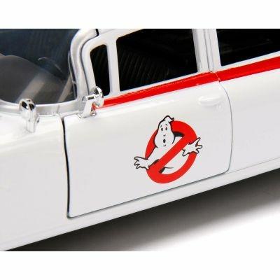 Ghostbusters. Ecto-1 In Scala 1.24 Die-Cast, Funzionamento A Ruota Libera, Parti Apribili - 6