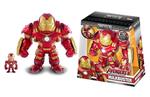 Marvel Doppio Personaggio di Iron Man con armatura Hulkbuster cm. 15 e Iron Man cm. 5, 100% die cast, lelmo si apre e si chiude