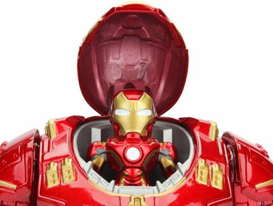 Marvel Doppio Personaggio di Iron Man con armatura Hulkbuster cm. 15 e Iron Man cm. 5, 100% die cast, lelmo si apre e si chiude - 3