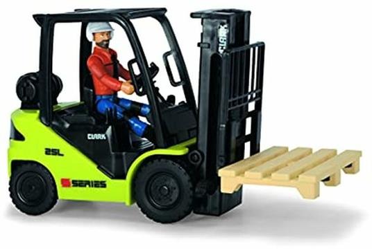 Dickie Toys Muletto Clark In Scala 1 24 Cm. 16 Con Personaggio - 3