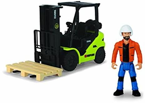 Dickie Toys Muletto Clark In Scala 1 24 Cm. 16 Con Personaggio - 4