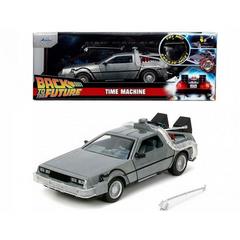 Time Machine Ritorno Al Futuro 1 In Scala 1 24 Con Luci Die-Cast