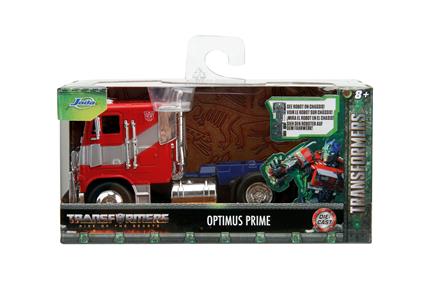 Jada- transformers t7 optimus prime truck die-cast, in scala 1:32