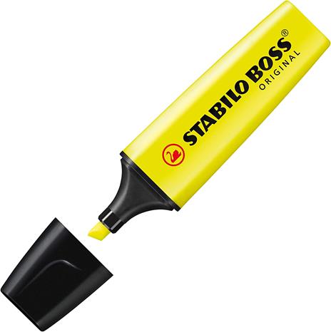 Evidenziatore - STABILO BOSS ORIGINAL - Pack da 2 - Giallo/Blu - 3