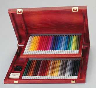 Cartoleria Matita colorata Premium STABILO CarbOthello Cassetta in Legno richiudibile con doppio ripiano 60 Colori assortiti STABILO