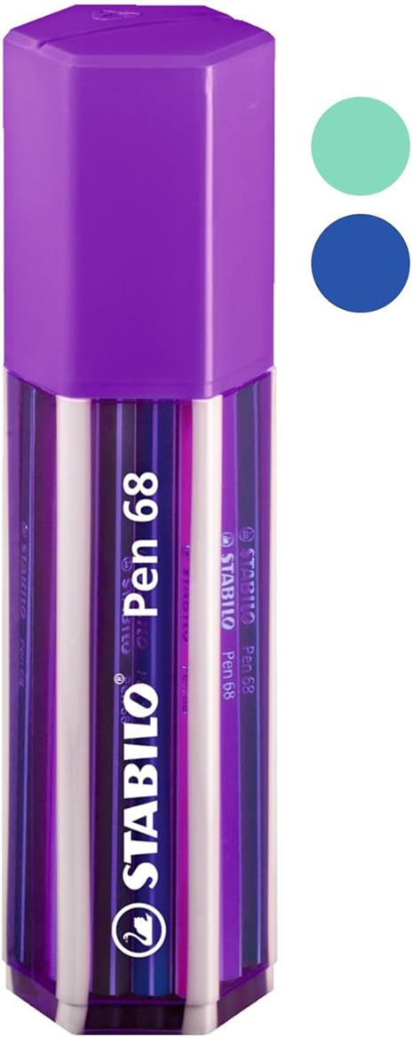 Pennarello Premium - STABILO Pen 68 Big Pen Box - Astuccio da 20 - Colori assortiti