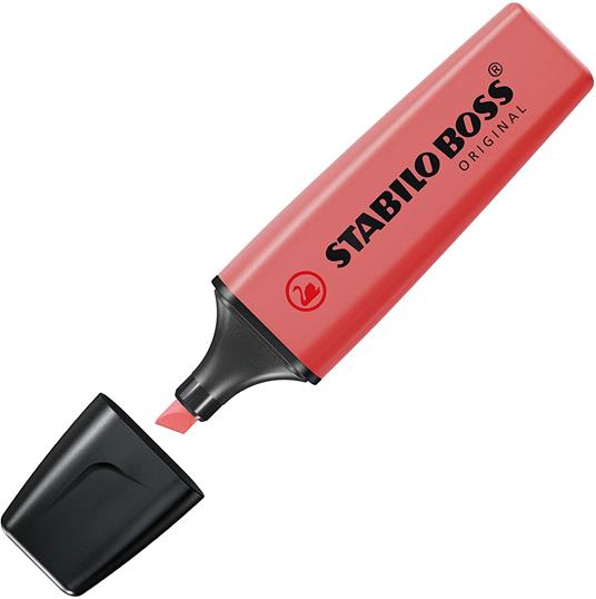 Evidenziatore - STABILO BOSS ORIGINAL - Astuccio da 4 - Colori assortiti - 5