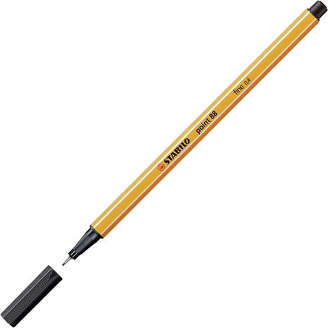 Fineliner - STABILO point 88 - Astuccio da 10 - Colori assortiti - 3