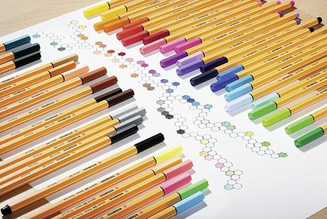 Fineliner - STABILO point 88 - Astuccio da 6 - Colori assortiti - 7