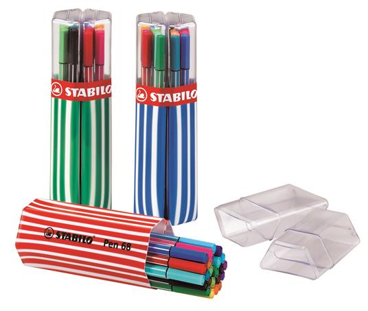 Pennarello Premium - STABILO Pen 68 Twin Pack - Astuccio da 20 - Colori assortiti