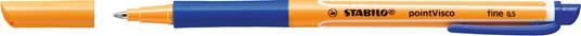 Penna Roller a inchiostro Gel - STABILO pointVisco - Astuccio da 4 - Colori assortiti - 3