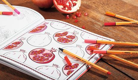 Fineliner - STABILO point 88 - Colorparade in Rosso - Astuccio da 20 con appendino - Colori assortiti - 7