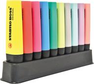 Evidenziatore - STABILO BOSS ORIGINAL - Desk-Set - 10 Colori assortiti 5 Neon + 5 Pastel