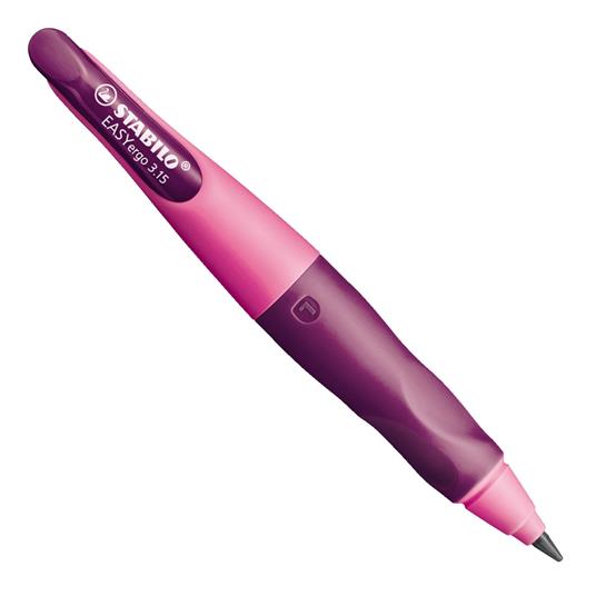 Matita a scatto STABILO EASYergo 3.15 HB per mancini. Rosa