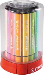 Pennarello triangolare con punta ammortizzata - STABILO Trio Scribbi - Set da Scrivania - 12 Colori assortiti