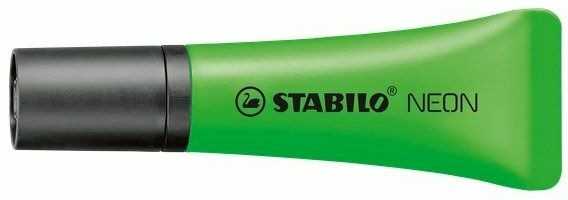 Cartoleria Evidenziatore STABILO Neon Verde. Confezione 10 pezzi STABILO