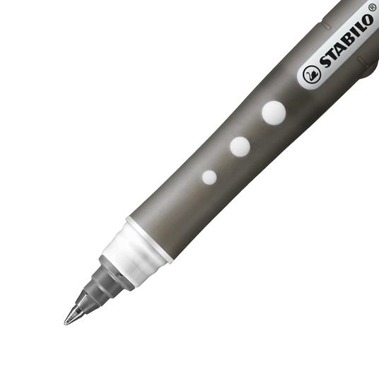 Penna Roller - STABILO worker+ colorful - Tratto 0,5 mm - Confezione da 10 - Nero - 4