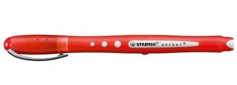 Penna Roller - STABILO worker+ colorful - Tratto 0,5 mm - Rosso