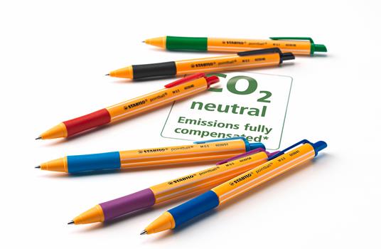 Penna a sfera Ecosostenibile - STABILO pointball - CO2 neutral - Blu -  STABILO - Cartoleria e scuola