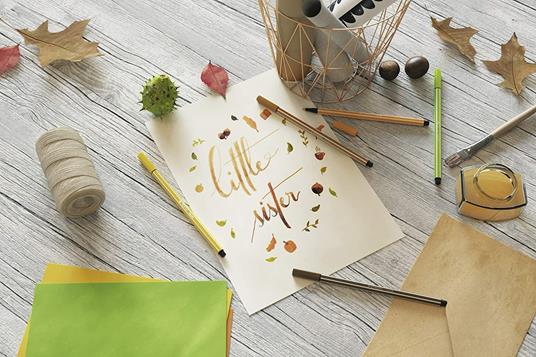 Pennarello Premium - STABILO Pen 68 Colorparade in Lilla - Astuccio da 20 - Colori assortiti - 6