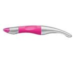 Penna Roller Ergonomica - STABILO EASYoriginal Metallic per Mancini in Rosa Neon - Cartuccia Blu inclusa