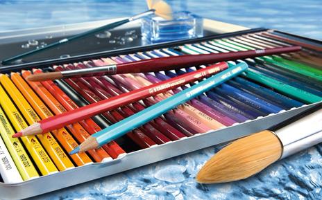 Matita colorata acquarellabile - STABILOaquacolor - Astuccio da 36 - Colori assortiti - 3