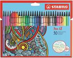 Pennarello Premium - STABILO Pen 68 - Astuccio in Cartone da 30 - Colori assortiti