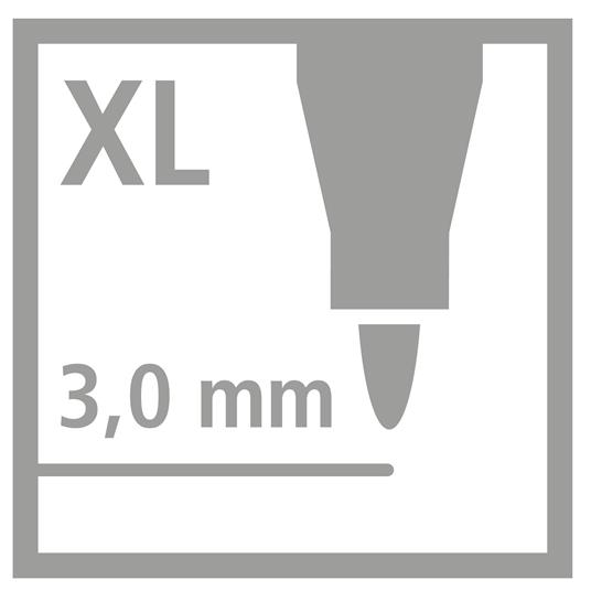 Pennarello - STABILO power max - punta XL - Astuccio da 18 - Colori assortiti - 4