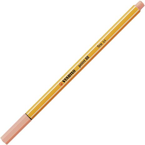 Fineliner - STABILO point 88 Pastel - Astuccio da 8 - Colori pastello assortiti - 2