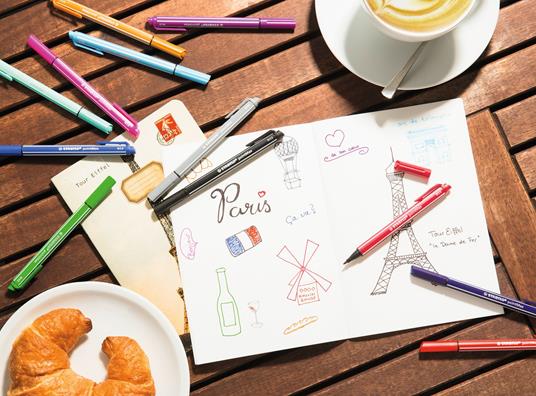 Fineliner Premium - STABILO pointMax - Astuccio da 8 - Colori assortiti - 6