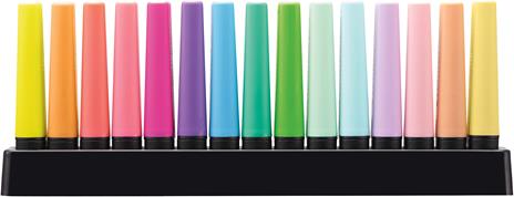 Evidenziatore - STABILO BOSS ORIGINAL Desk-Set - 15 Colori assortiti 9 Neon + 6 Pastel - 3