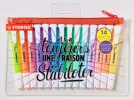 Evidenziatore - STABILO swing cool - Trousse con 14 Evidenziatori: 8 Fluo + 6 Pastel - Edizione Limitata