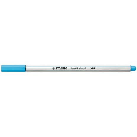 Pennarello Premium con punta a pennello - STABILO Pen 68 brush - Astuccio da 10 - con 10 colori assortiti - 2