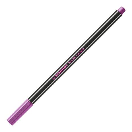Pennarello Premium Metallizzato - STABILO Pen 68 metallic - Astuccio da 6 - con 6 colori assortiti - 2