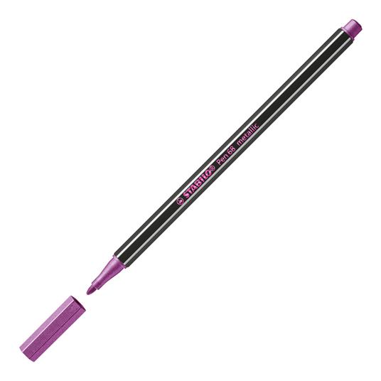 Pennarello Premium Metallizzato - STABILO Pen 68 metallic - Astuccio da 6 - con 6 colori assortiti - 3